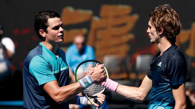 Raonic sweeps aside angry Alexander Zverev to reach Australian Open quarters