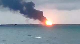 Video: 11 sailors dead after 2 ships catch fire near Crimea; Indian crewmen may be among casualties 