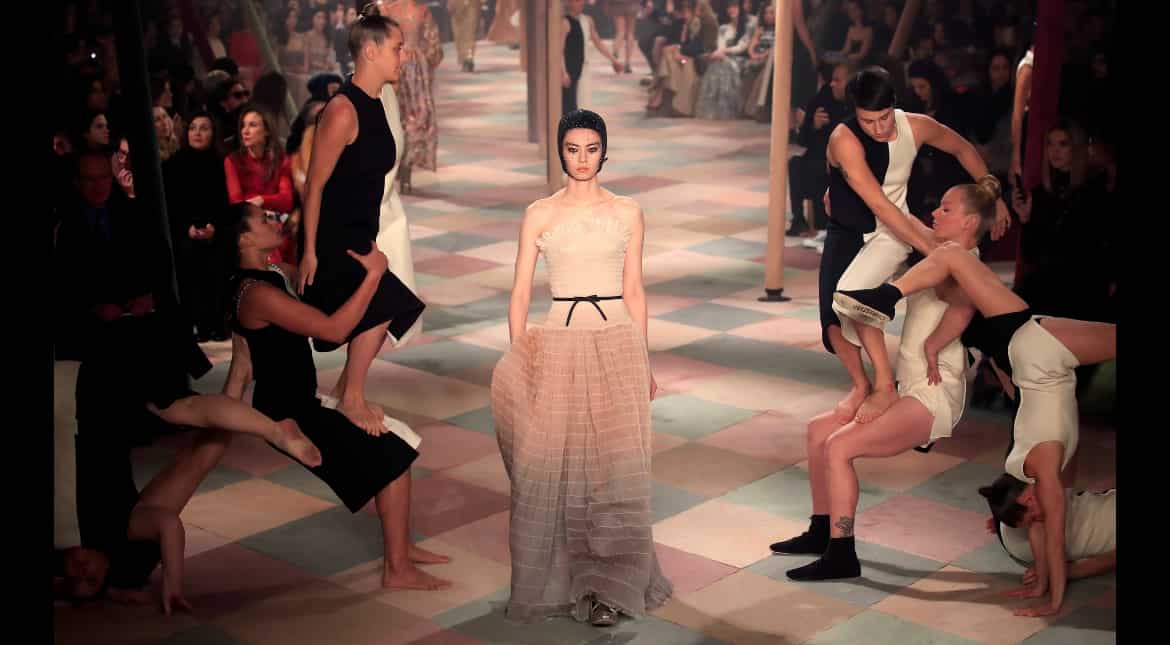Christian Dior's Haute Couture circus clowns conjure up magical place Christian Dior's Haute Couture circus clowns conjure up magical place