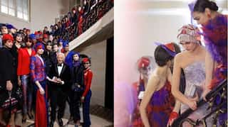 Armani's glittering Art Deco fashion draws stars in Paris