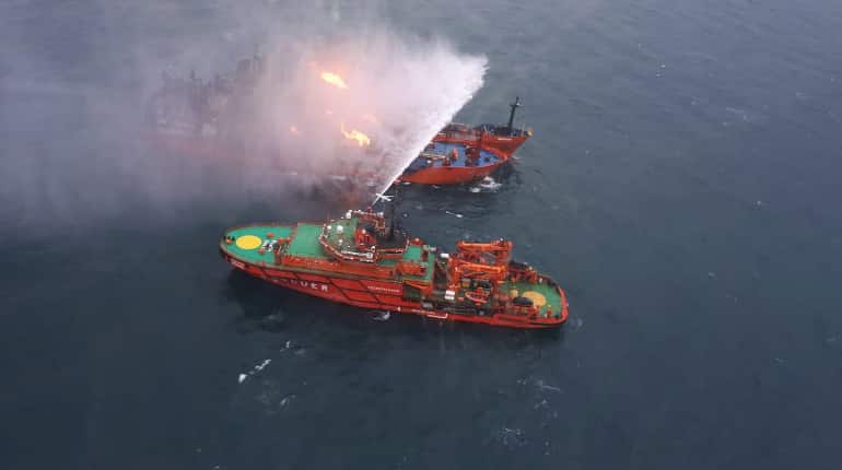 6 Indians dead, 6 missing after two ships catch fire in Black Sea near Crimea