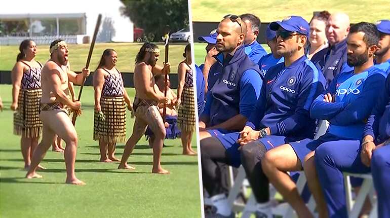 Indian cricketers wowed by traditional ‘Maori’ welcome