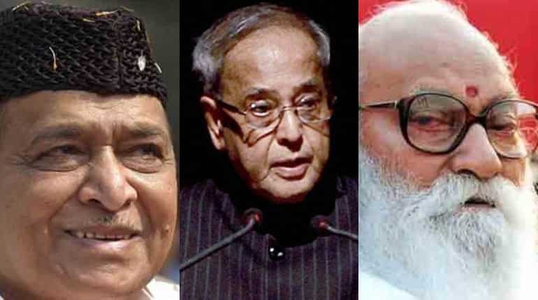 Ex-president Pranab Mukherjee, Nanaji Deshmukh & Bhupen Hazarika awarded Bharat Ratna Ex-president Pranab Mukherjee, Nanaji Deshmukh & Bhupen Hazarika awarded Bharat Ratna