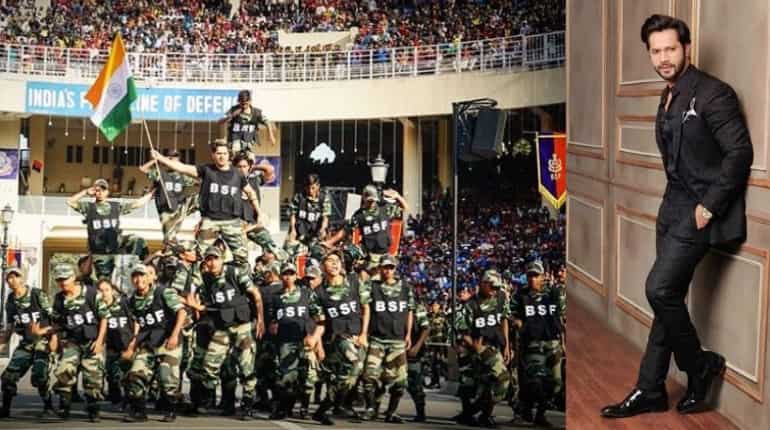 Varun Dhawan performed at Wagah border on 70th Republic Day Varun Dhawan performed at Wagah border on 70th Republic Day