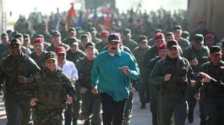 As West calls for new elections, Venezuela's Maduro shows off military might