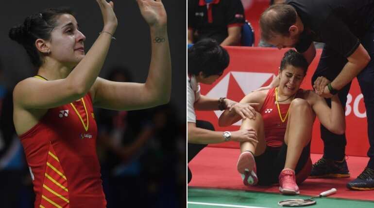 Olympic and world badminton champ Carolina Marin ruptures knee ligament
