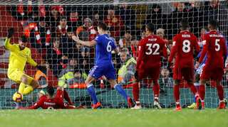 Leaders Liverpool stumble, Chelsea collapse