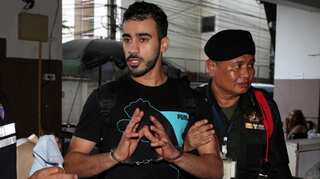 'Don't send me to Bahrain': Refugee footballer Hakeem al-Araibi pleads in Bangkok