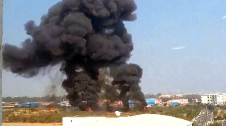 Fighter jet crashes in India's Bengaluru, two pilots dead