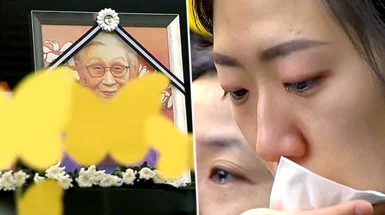 Watch: South Koreans march with coffin of Kim Bok-dong in 'comfort women' protest