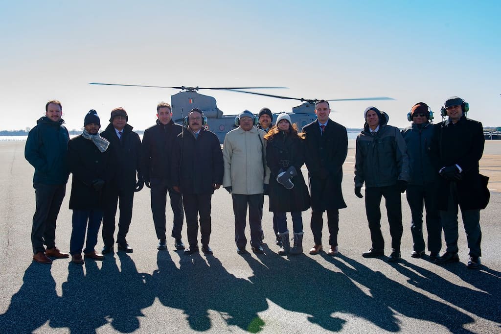 First Chinook helicopter handed over to India at Boeing's facility in Philadelphia 