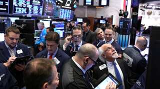 Amazon jitters offset upbeat jobs data on Wall Street