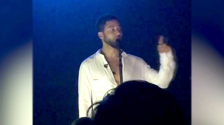 'I will always stand for love,' says Jussie Smollett in a Los Angeles performance post-racial attack