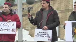 Pashtun Council Canada holds protest to condemn killing of prominent activist by Pakistan