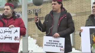Pashtun Council Canada holds protest to condemn killing of prominent activist by Pakistan