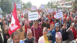 Nepal Opposition stages nationwide anti-government protests