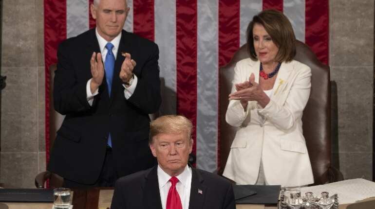 Trump during State of the Union address