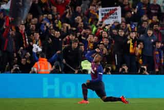 Malcom rescues draw for Barcelona in cup semi against Real Madrid 
