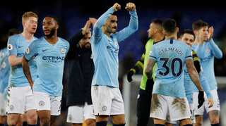 Man City go top of the Premier League with win at Everton