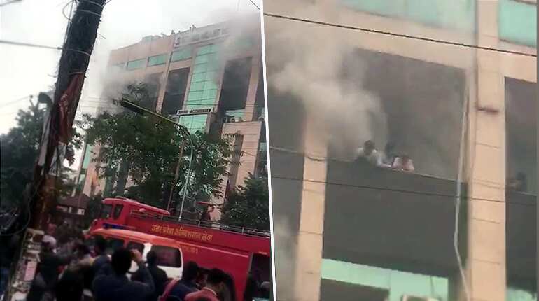Watch: Fire breaks out at Metro hospital in Noida; several trapped inside
