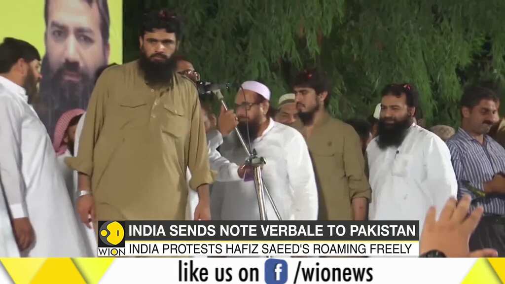 India protests against Hafiz Saeed roaming freely, sends 'note verbale' to Pakistan