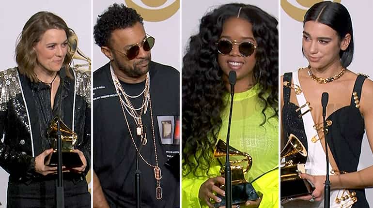 Musgraves, H.E.R., Carlile, Lipa reflect on Grammy experiences