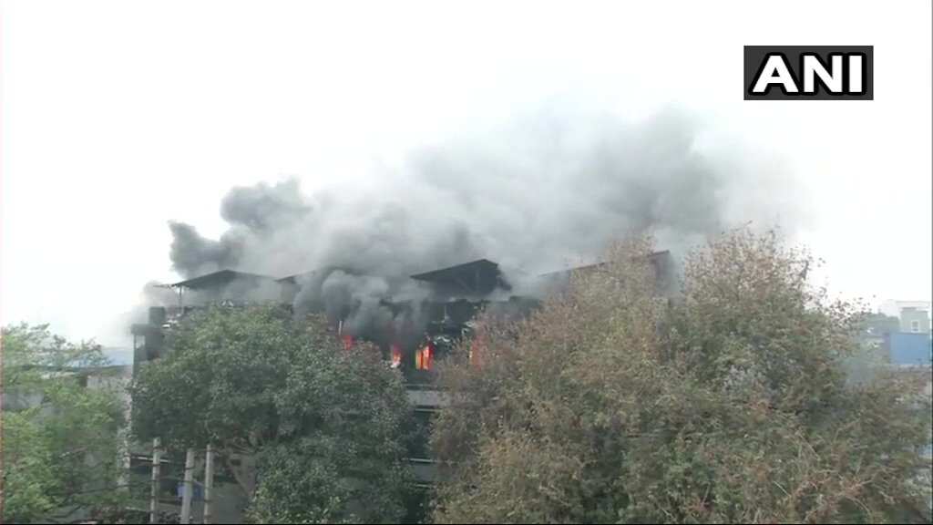 Fire at commercial building in Delhi's Naraina; no casualties reported Fire at commercial building in Delhi's Naraina; no casualties reported