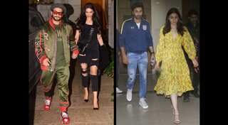 'Gully Boy' stars Ranveer Singh, Alia Bhatt host special screening for Deepika & Ranbir; see pics