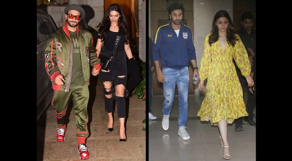 'Gully Boy' stars Ranveer Singh, Alia Bhatt host special screening for Deepika & Ranbir; see pics