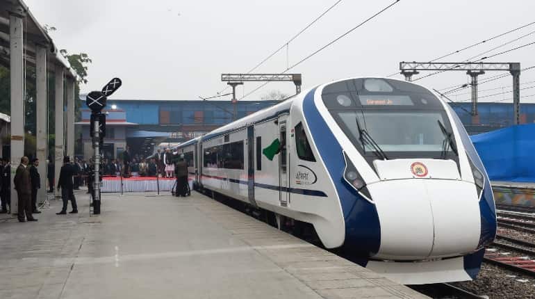 Flying ballast hits Vande Bharat Express, windows damaged