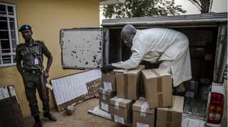 Nigerian election officials meet just hours before polls