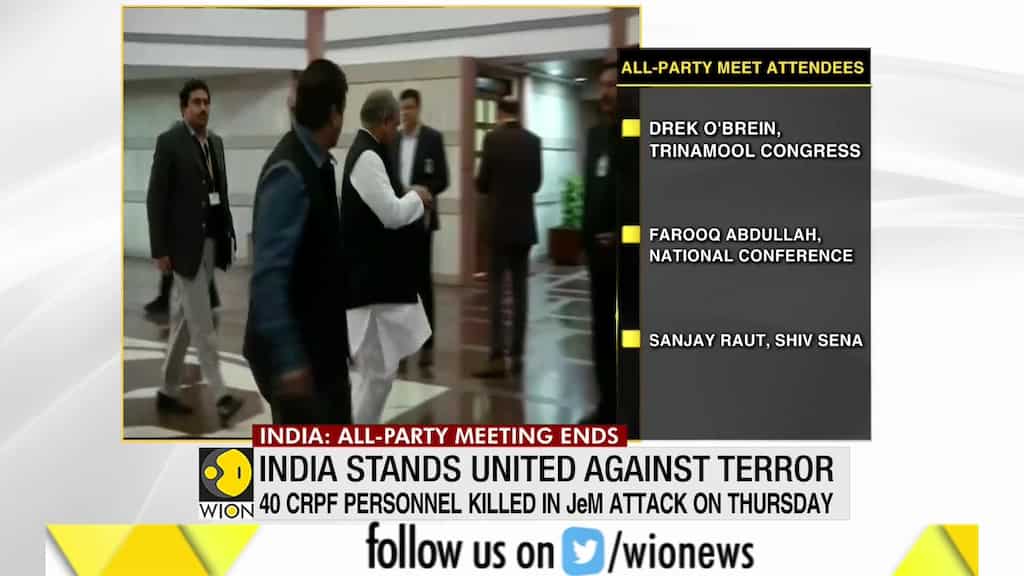 India: All-party meet over 'future course of action' against terror ends