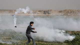 At least 19 Palestinians, one Israeli soldier wounded in Gaza clashes