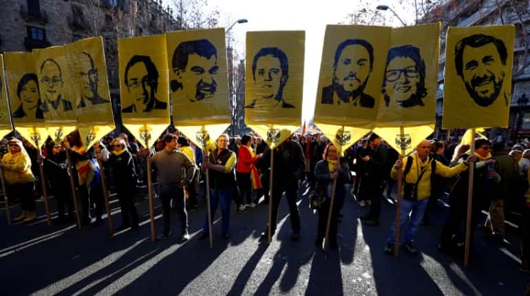 Separatist leaders tried for their role in a referendum