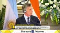 President of Argentina Mauricio Macri and PM Modi issue a joint statement in Delhi