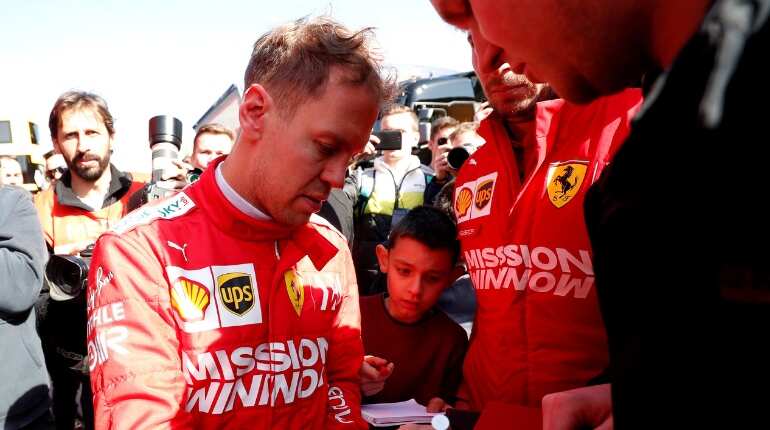 Sebastian Vettel gets Ferrari off to strong start in F1 testing