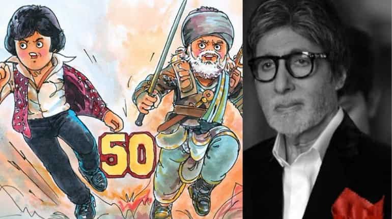 Amitabh Bachchan completes 50 years in cinema, Amul celebrates with a doodle Amitabh Bachchan completes 50 years in cinema, Amul celebrates with a doodle