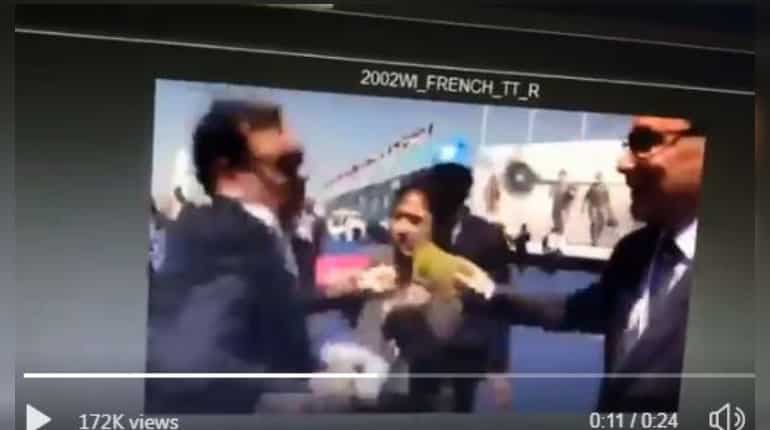 WION woman journalist manhandled by reporter at Aero India in Bengaluru WION woman journalist manhandled by reporter at Aero India in Bengaluru