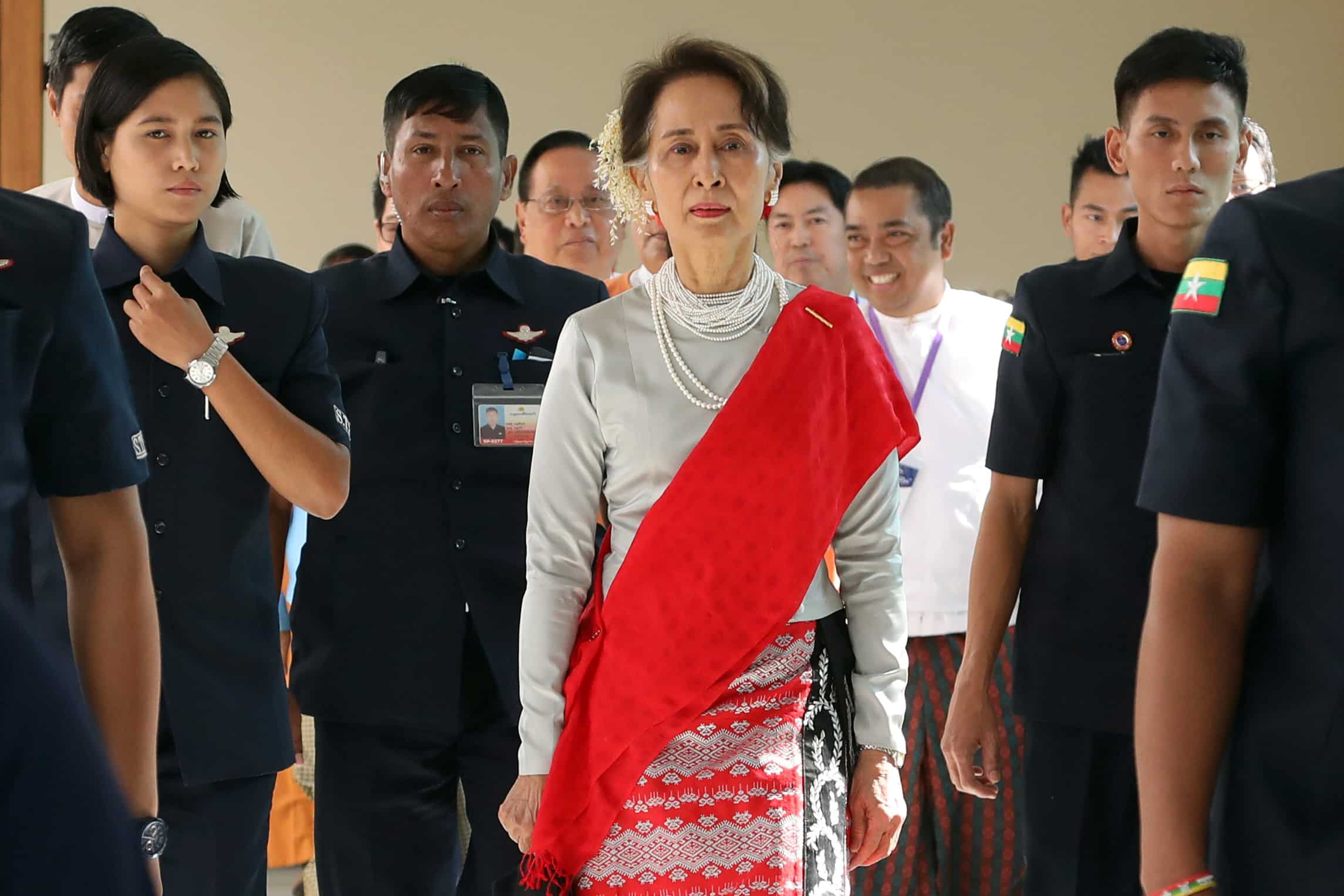 Myanmar's Suu Kyi woos investors to crisis-hit Rakhine, decries 'negative' focus