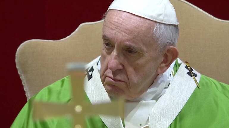From hiding, ex-Vatican envoy accuses pope of 'blatantly lying'
