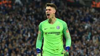 Chelsea keeper Kepa Arrizabalaga fined one week's wages over Wembley row