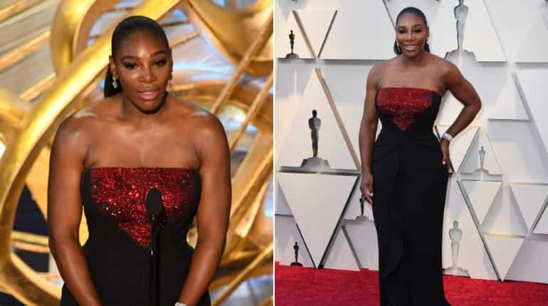 Serena Williams looks stunning in black gown at Oscars 2019