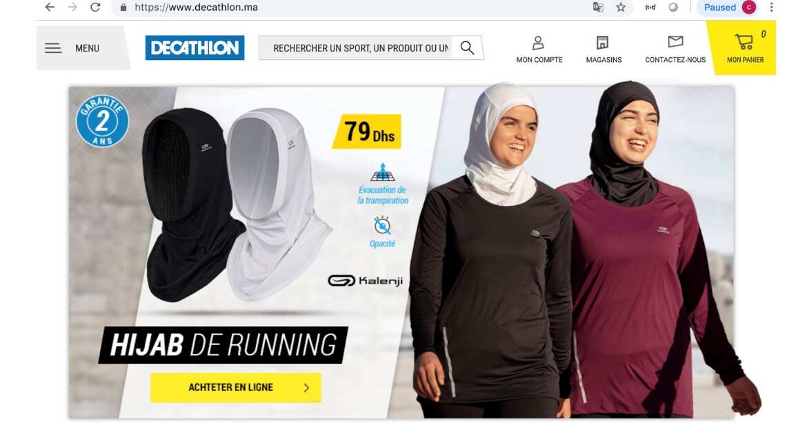 French sports retailer pulls hijab for women joggers over furore