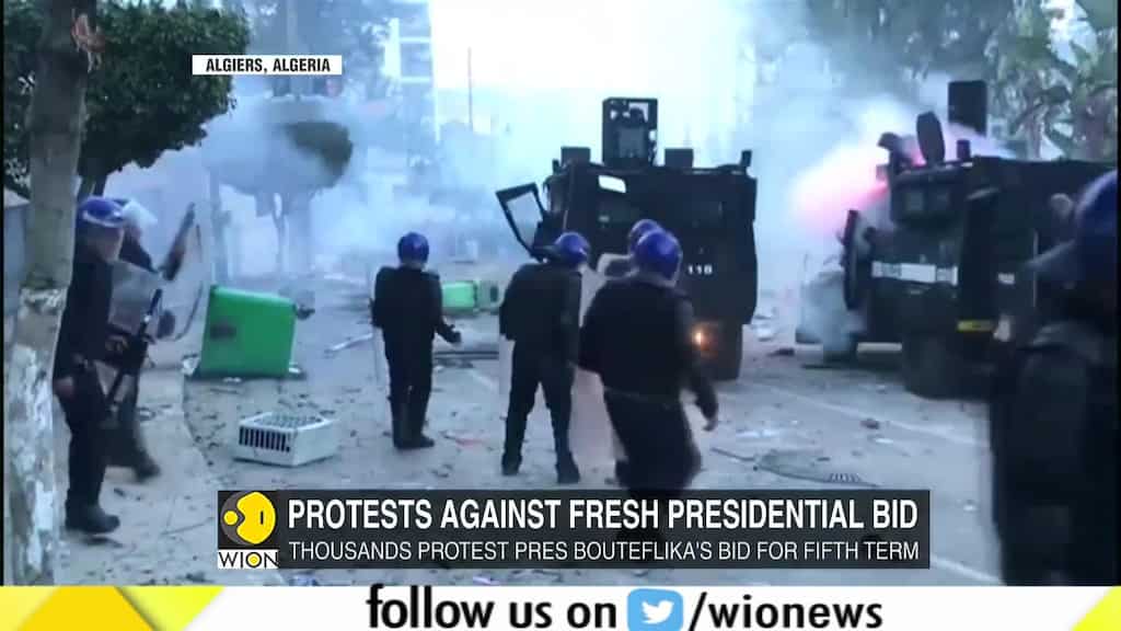 Thousands of Algerians rally against fifth Bouteflika term