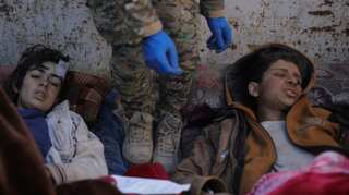 Wounded and alone, children emerge from last Islamic State enclave
