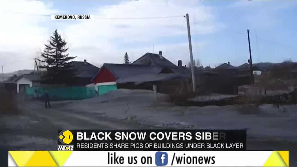 Serbian town turns into 'Mordor' after black snow covers industrial hub