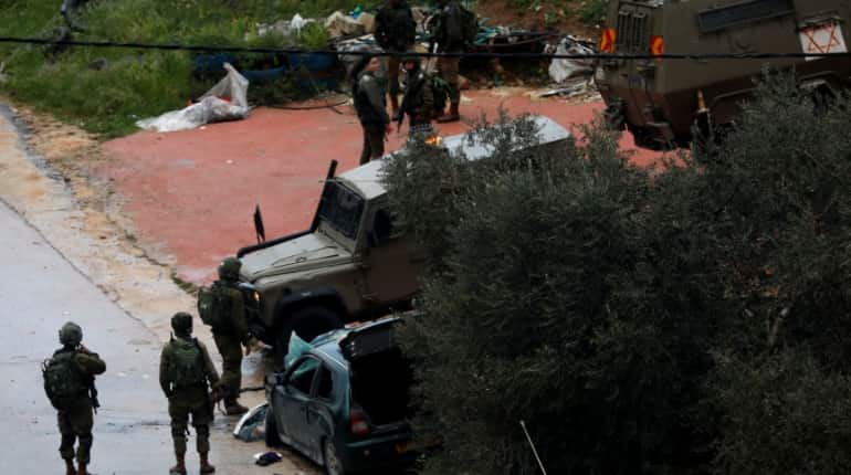 Car rams into Israeli troops, Palestinian attackers killed: Military Car rams into Israeli troops, Palestinian attackers killed: Military