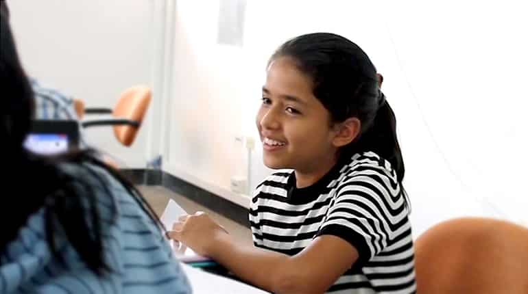 Maite, a super-gifted Ecuadorian 12-year-old, asks to go to med school