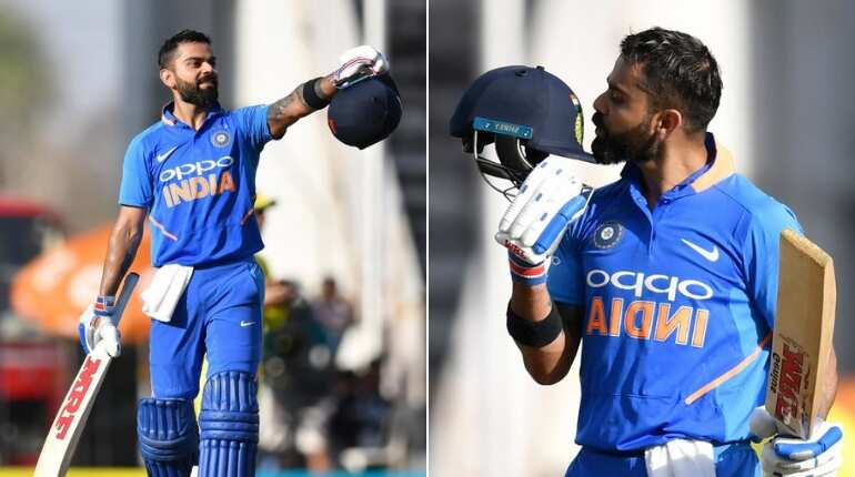 Virat Kohli hits ton in 2nd ODI against Australia Virat Kohli hits ton in 2nd ODI against Australia
