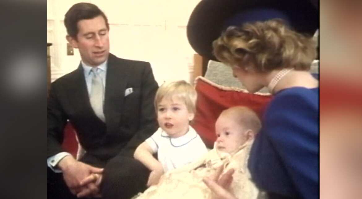 Prince Charles and Diana with sons William and Harry